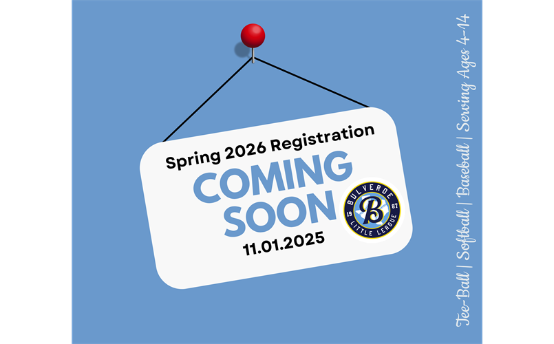 2026 Spring Registration Coming Soon